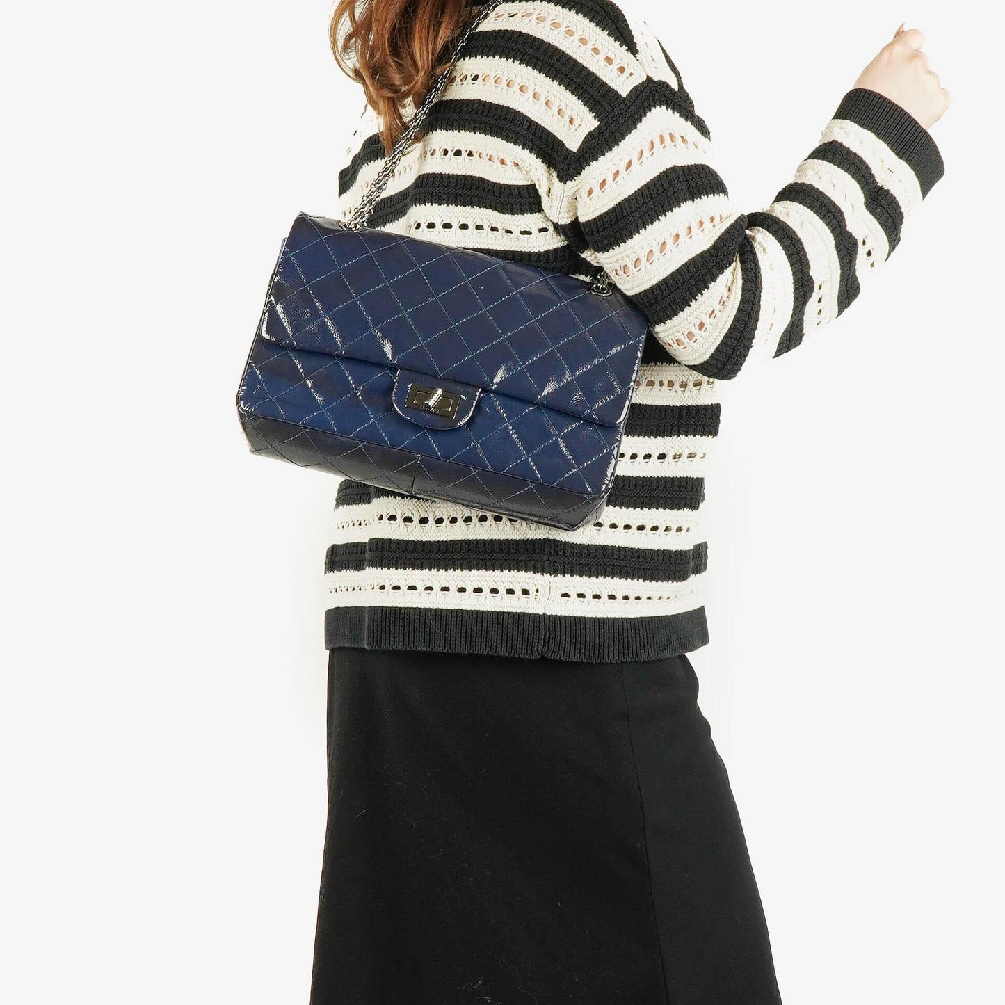 Chanel 2.55 Reissue 227 Quilted Caviar Flap Bag