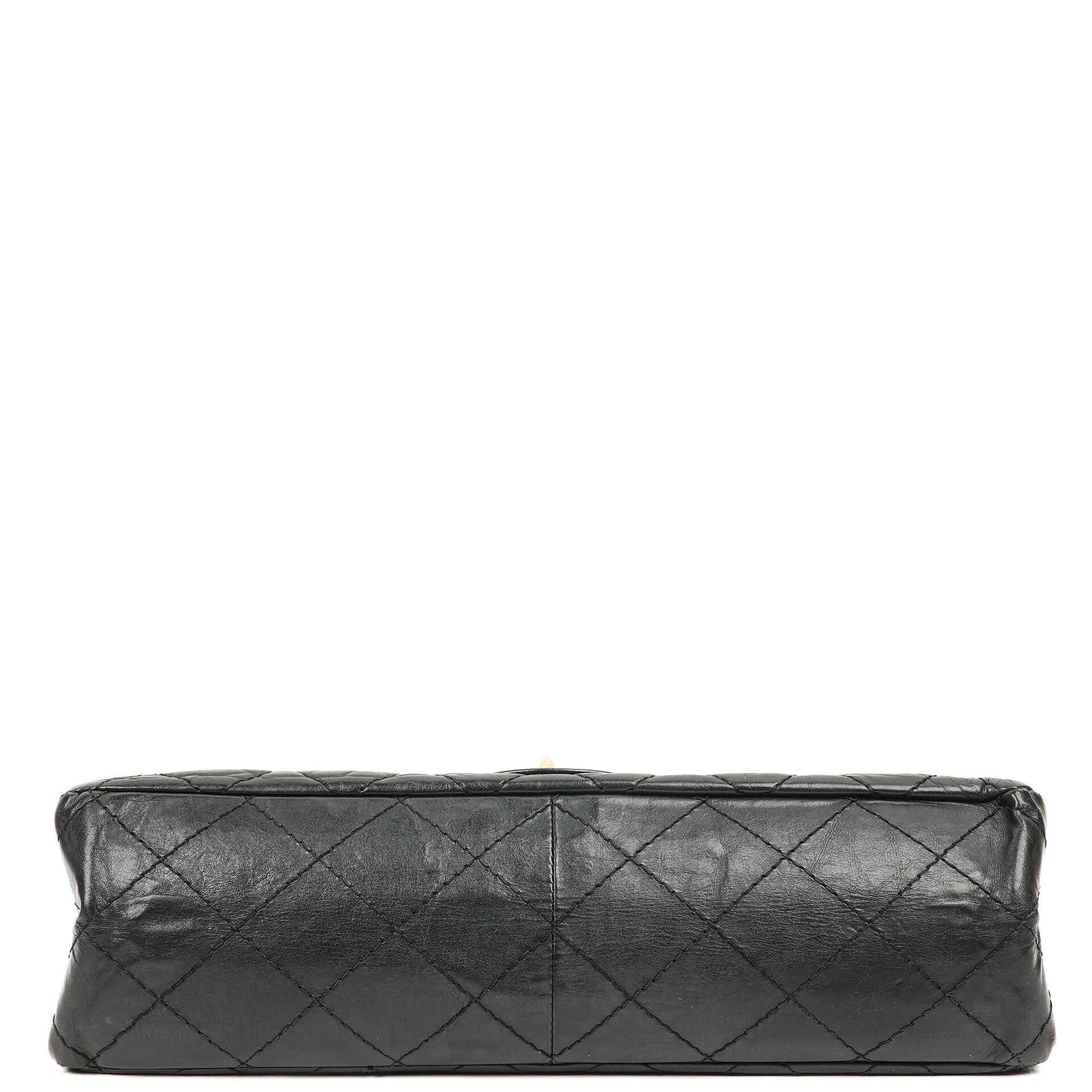 Chanel 2.55 Reissue Black Aged Calfskin Large Double Flap Bag