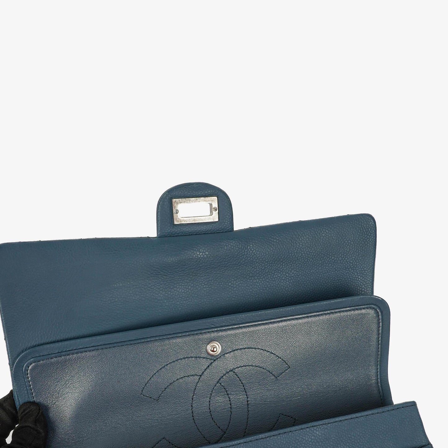 Chanel 2.55 Reissue Blue Caviar Quilted Leather Double Flap Bag With Ruthenium Hardware