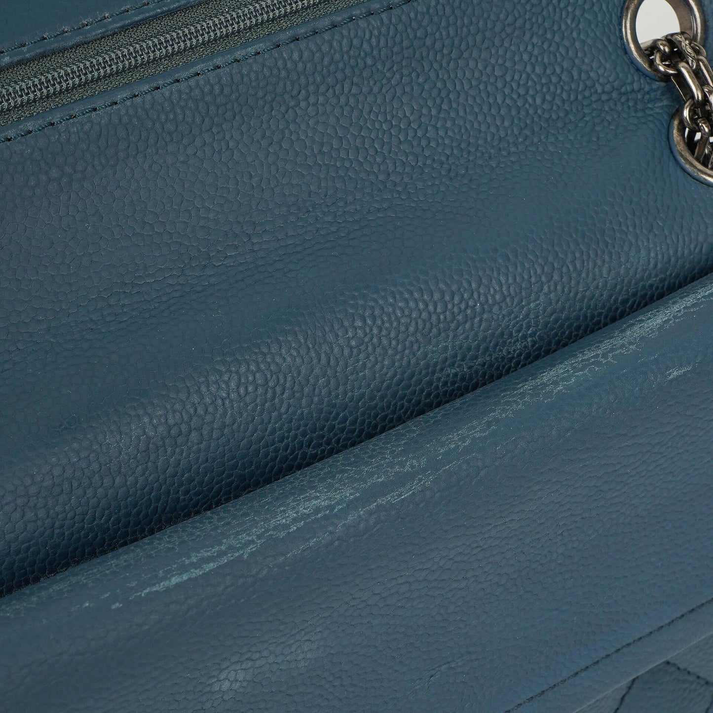 Chanel 2.55 Reissue Blue Caviar Quilted Leather Double Flap Bag With Ruthenium Hardware