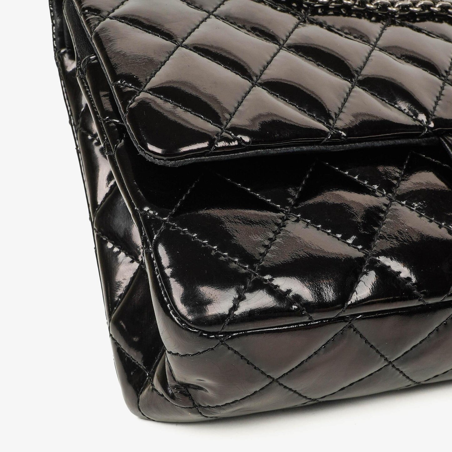 Chanel 2.55 Reissue Double Flap Patent Leather 227 With Ruthenium Hardware