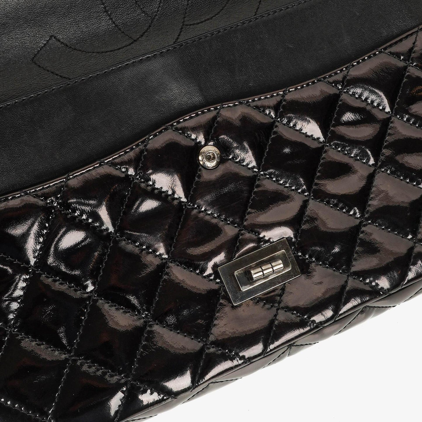 Chanel 2.55 Reissue Double Flap Patent Leather 227 With Ruthenium Hardware