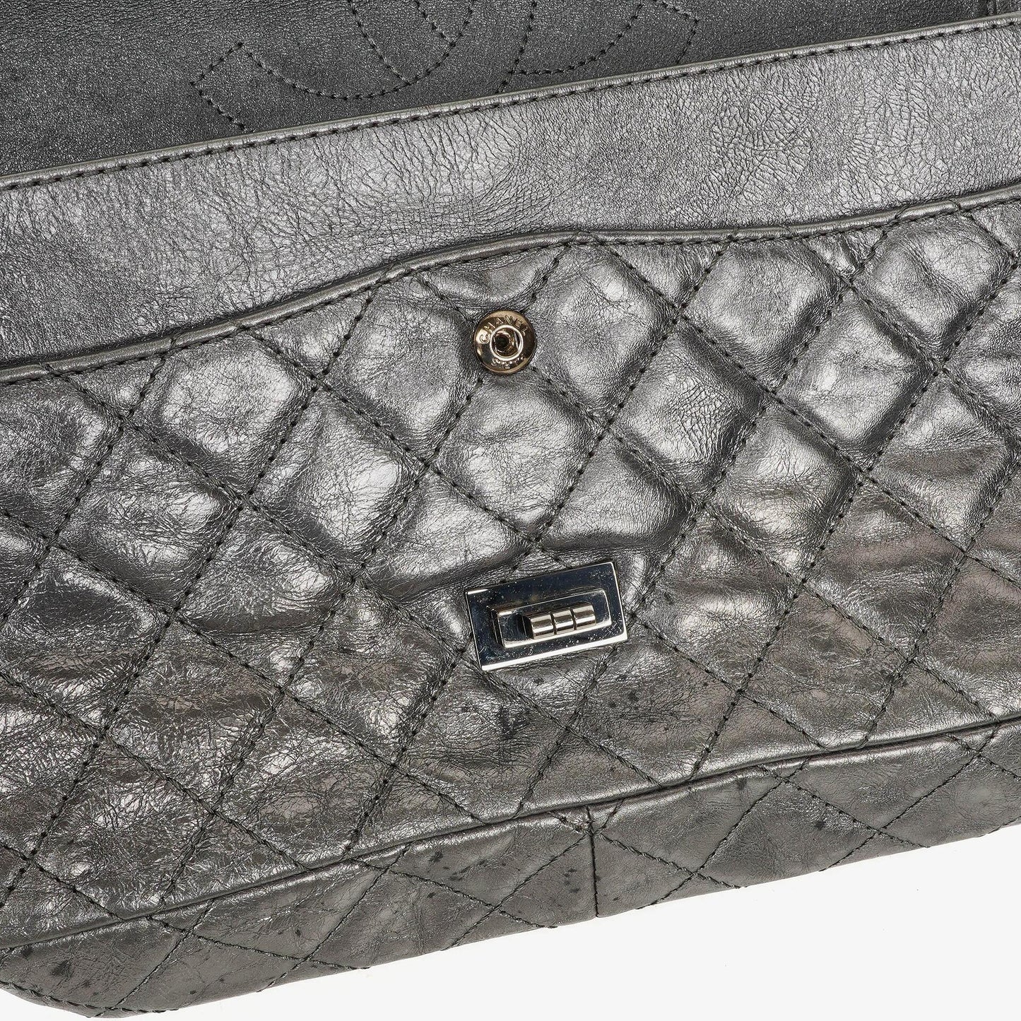 Chanel 2.55 Reissue Metallic Crey Calfskin 226 Flap Bag