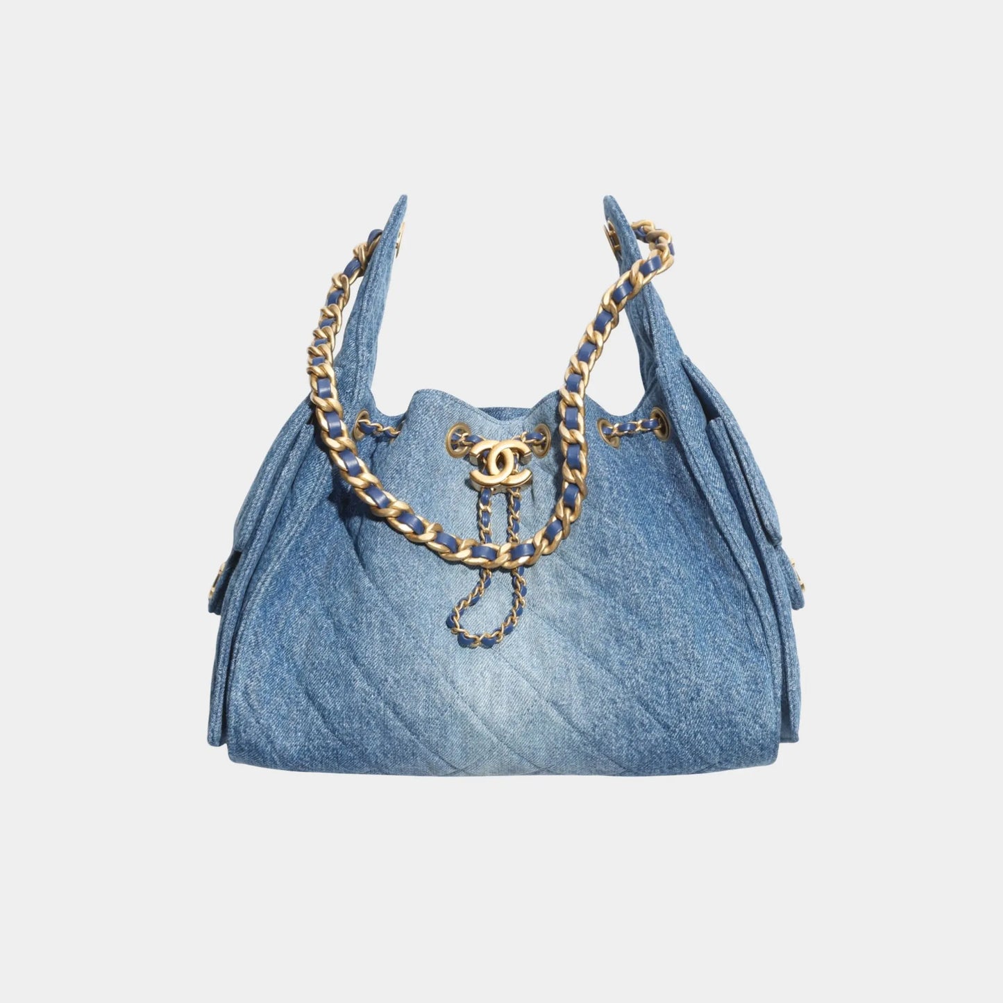 Chanel 25 Small Handbag washed & Gold Tone Metal
