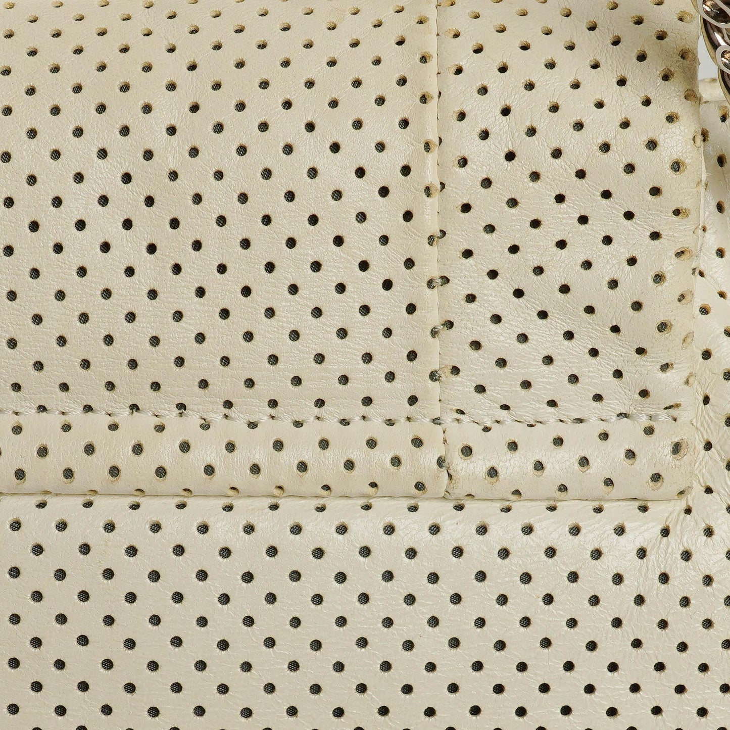 Chanel Accordion Flap Bag In Quilted Perforated Leather