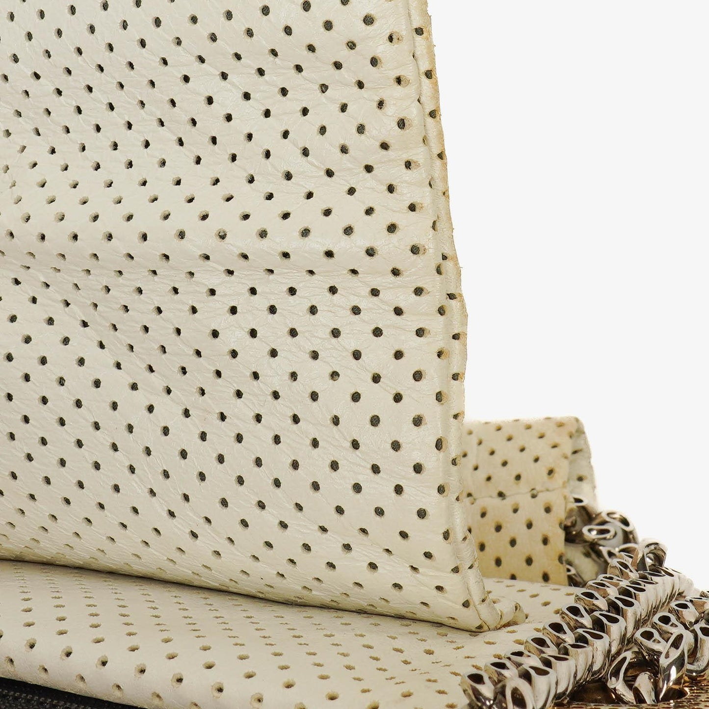 Chanel Accordion Flap Bag In Quilted Perforated Leather
