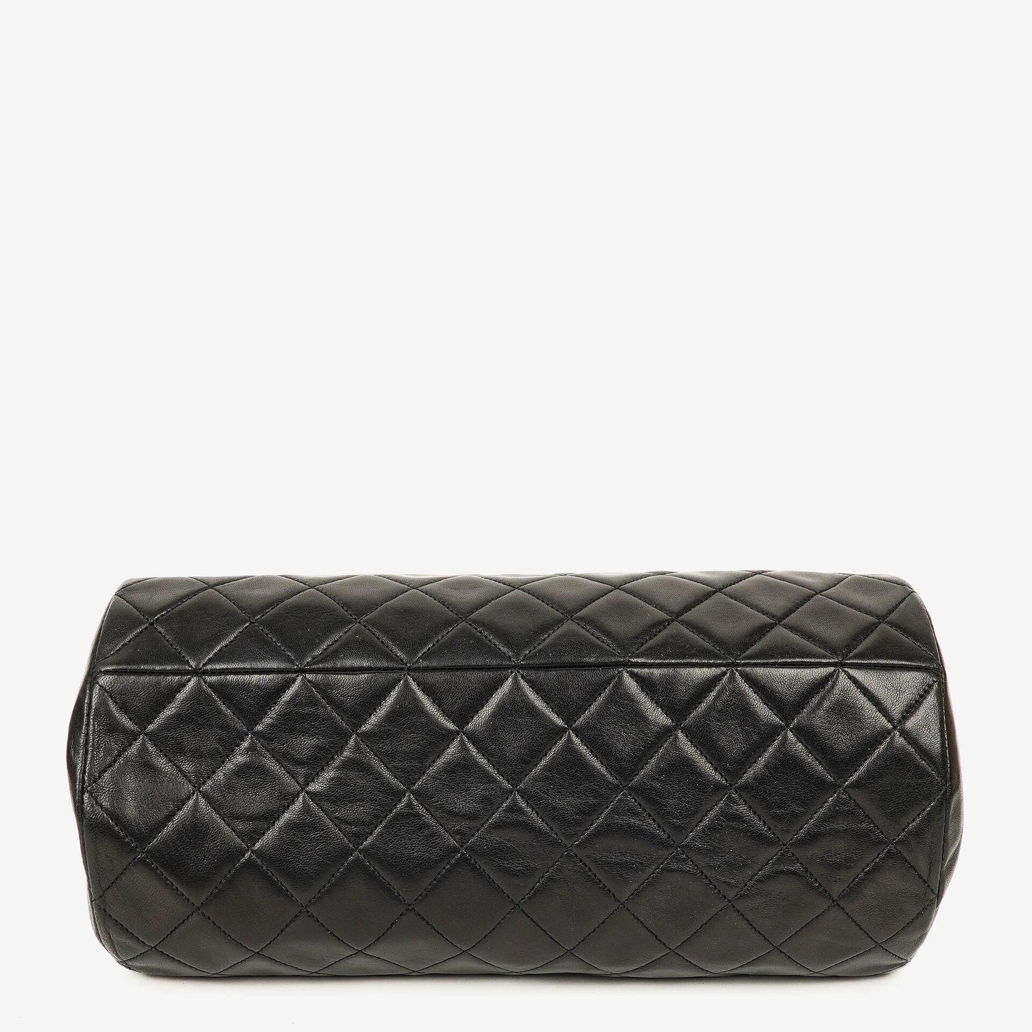 Chanel Barrel Black Quilted Leather Shoulder Bag