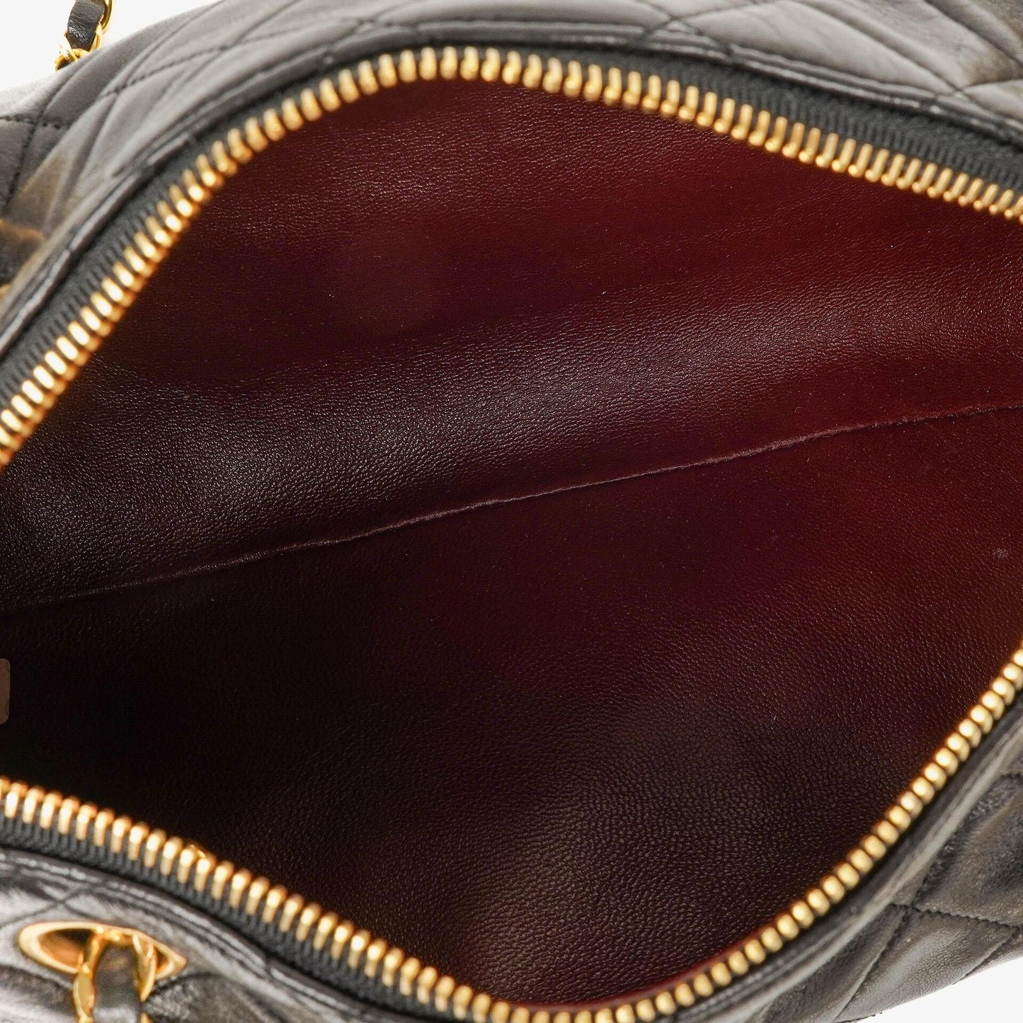 Chanel Barrel Black Quilted Leather Shoulder Bag