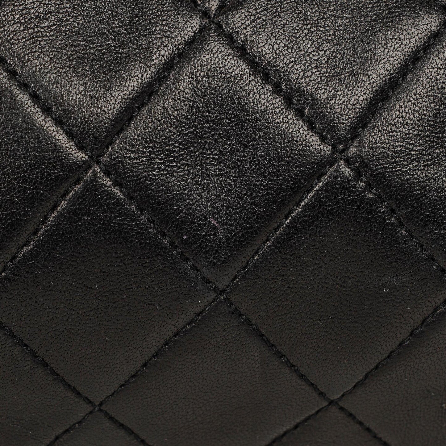 Chanel Barrel Black Quilted Leather Shoulder Bag
