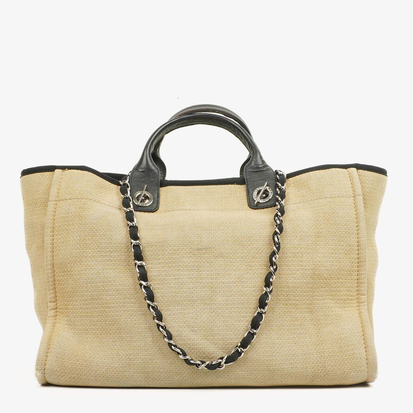 Chanel Beige Deauville Medium Tote Bag