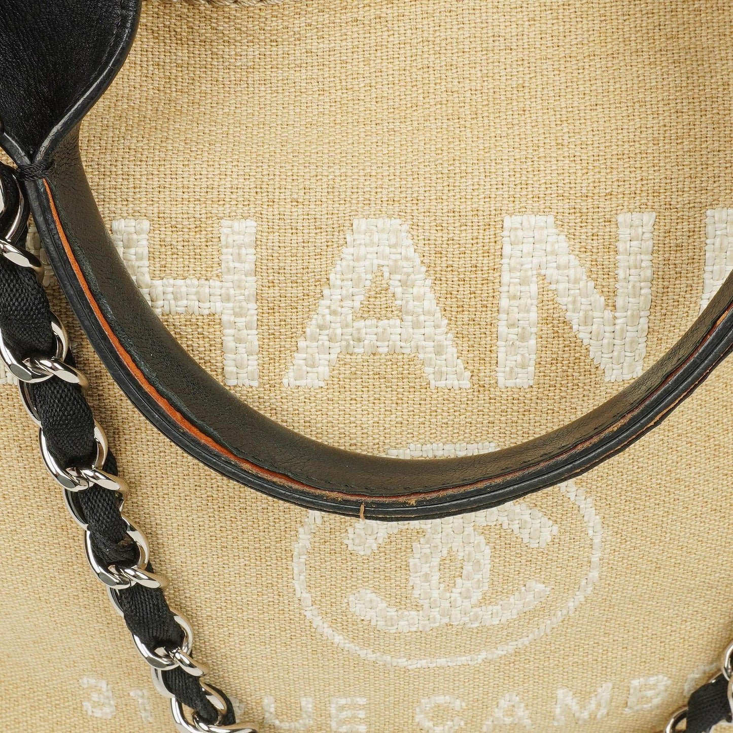 Chanel Beige Deauville Medium Tote Bag