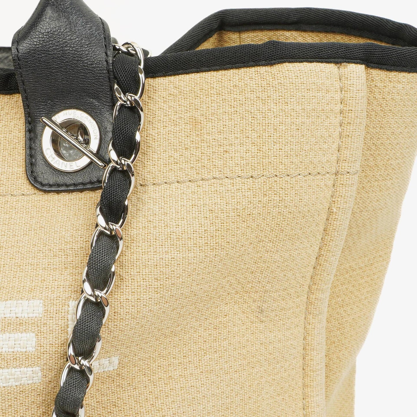 Chanel Beige Deauville Medium Tote Bag