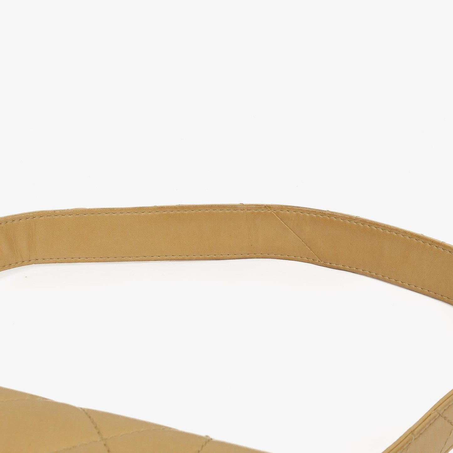 Chanel Beige Quilted Lambskin Diana Shoulder Bag With 24K Gold-Plated Hardware