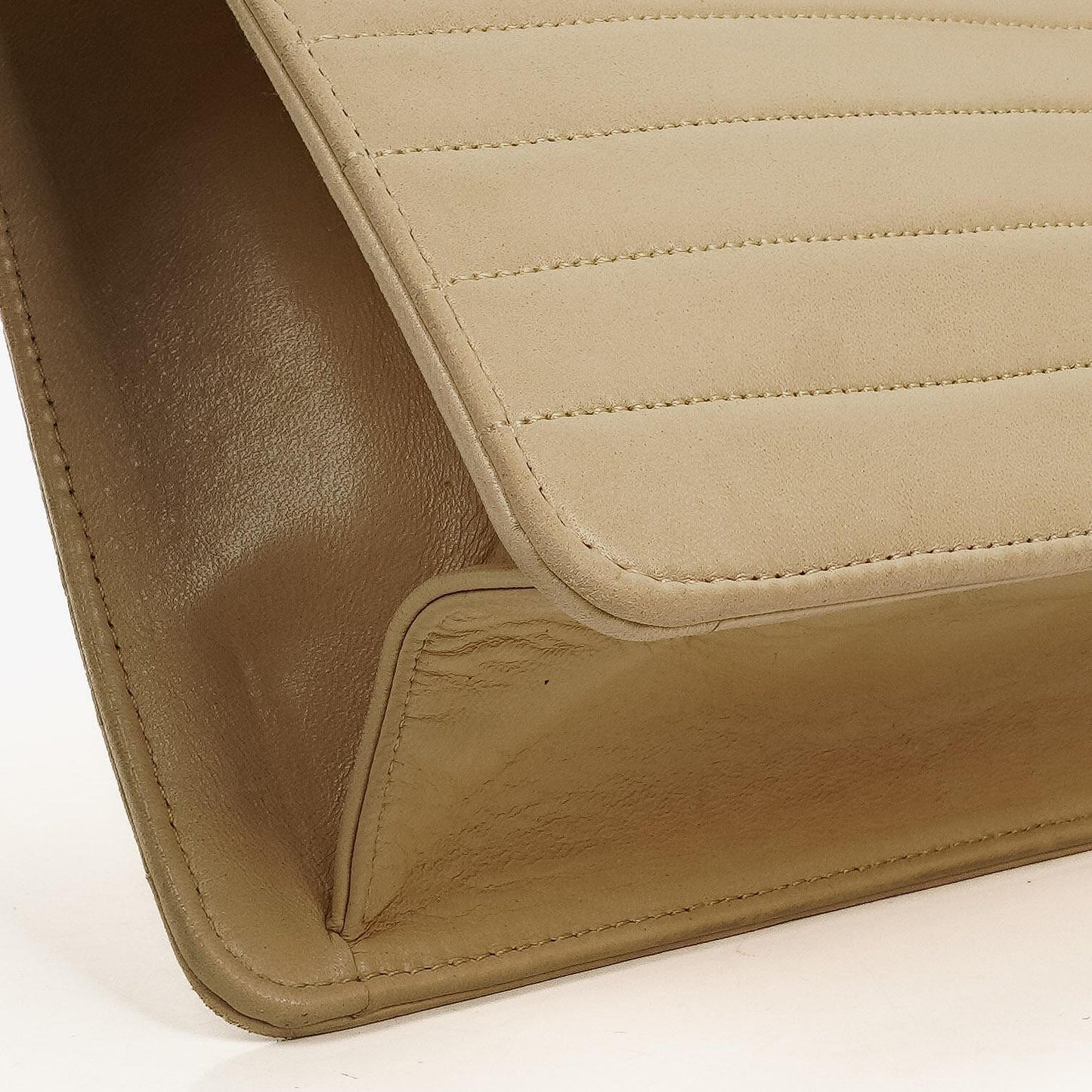 Chanel Beige Quilted Lambskin Flap Crossbody Bag