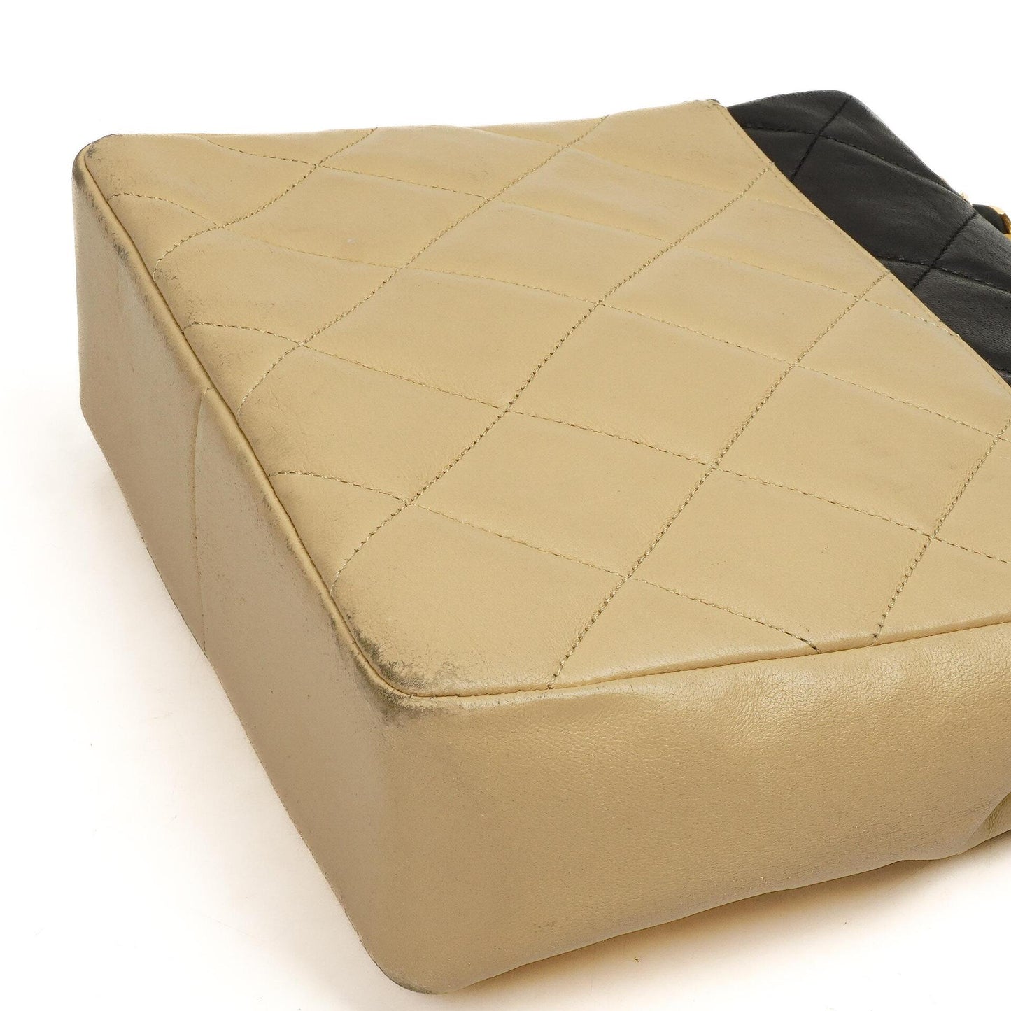 Chanel Bi-Color Quilted Lambskin Envelope Flap Bag With 24K Gold-Plated Hardware