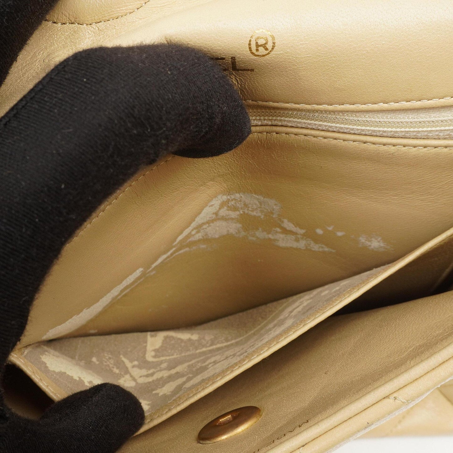 Chanel Bi-Color Quilted Lambskin Envelope Flap Bag With 24K Gold-Plated Hardware
