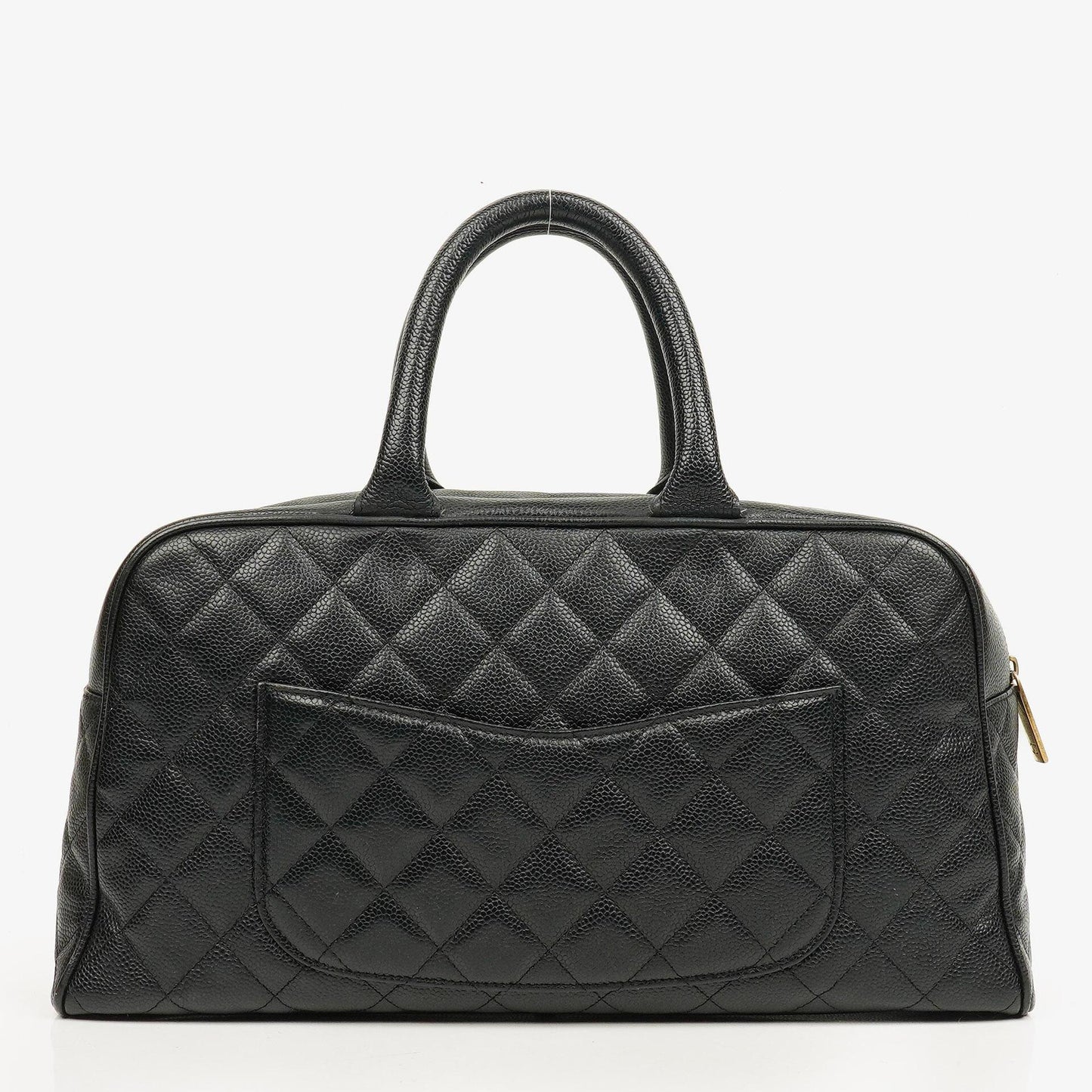 Chanel Black Caviar Boston Bag