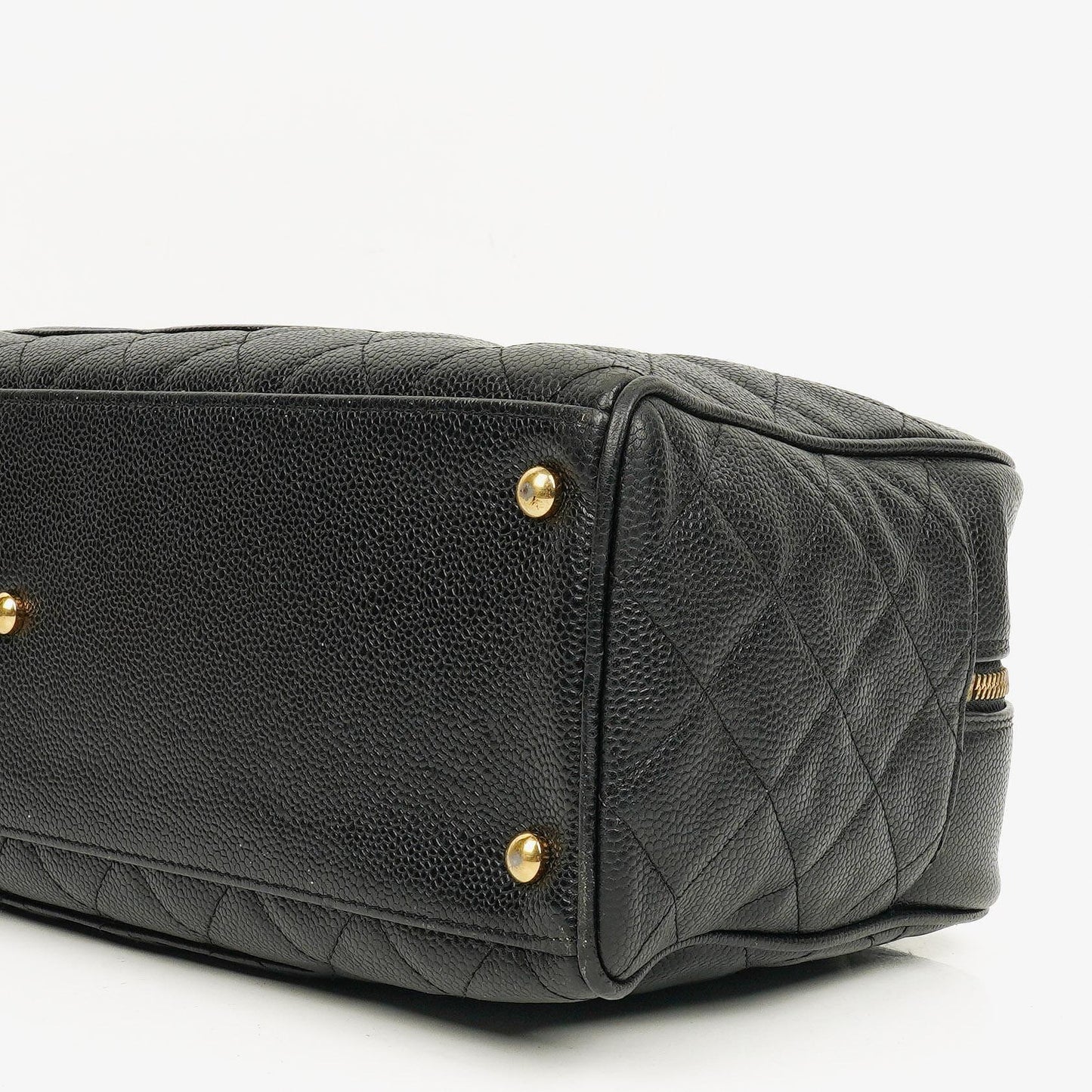 Chanel Black Caviar Boston Bag