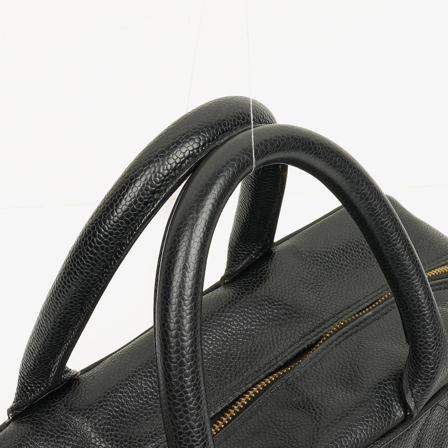 Chanel Black Caviar Boston Bag