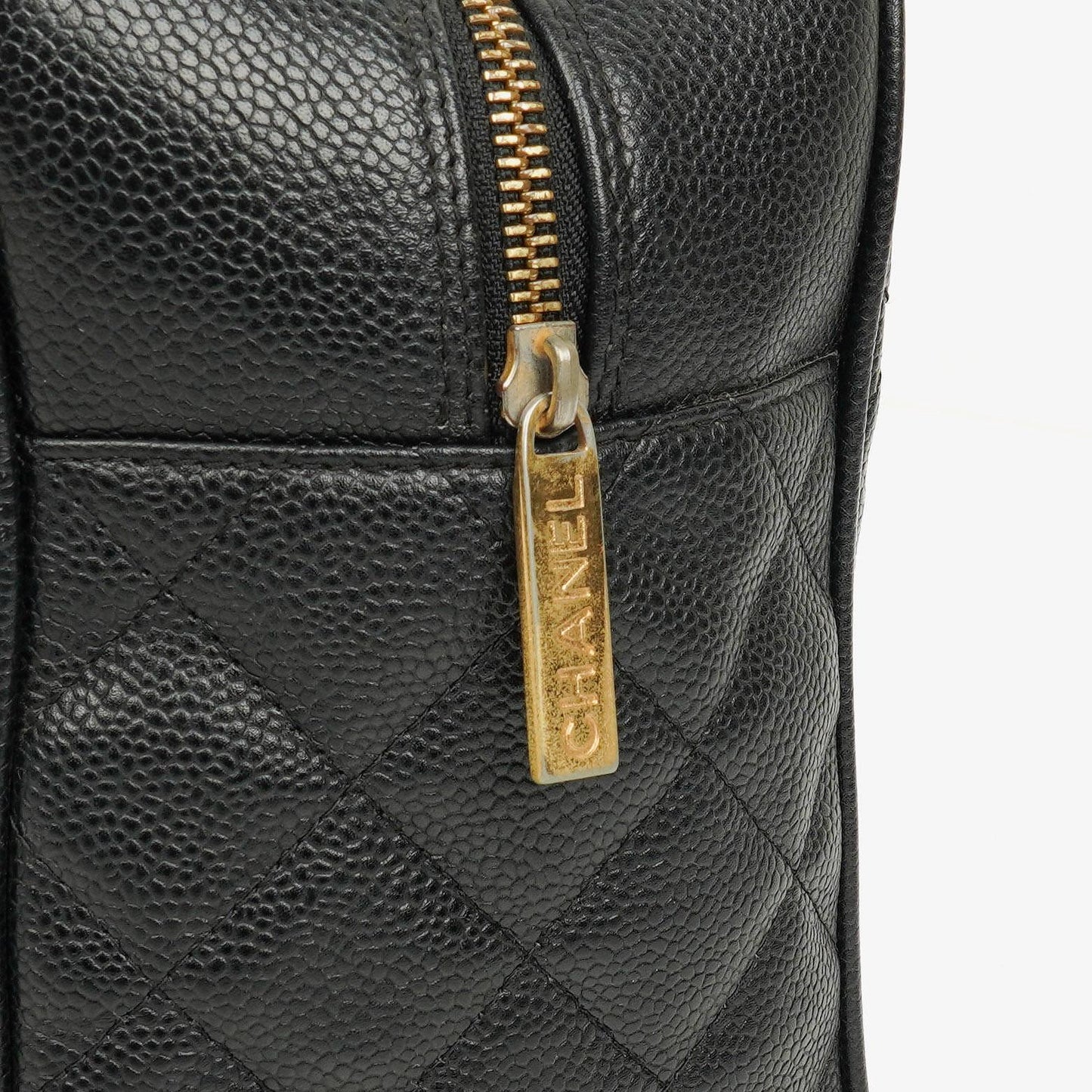 Chanel Black Caviar Boston Bag