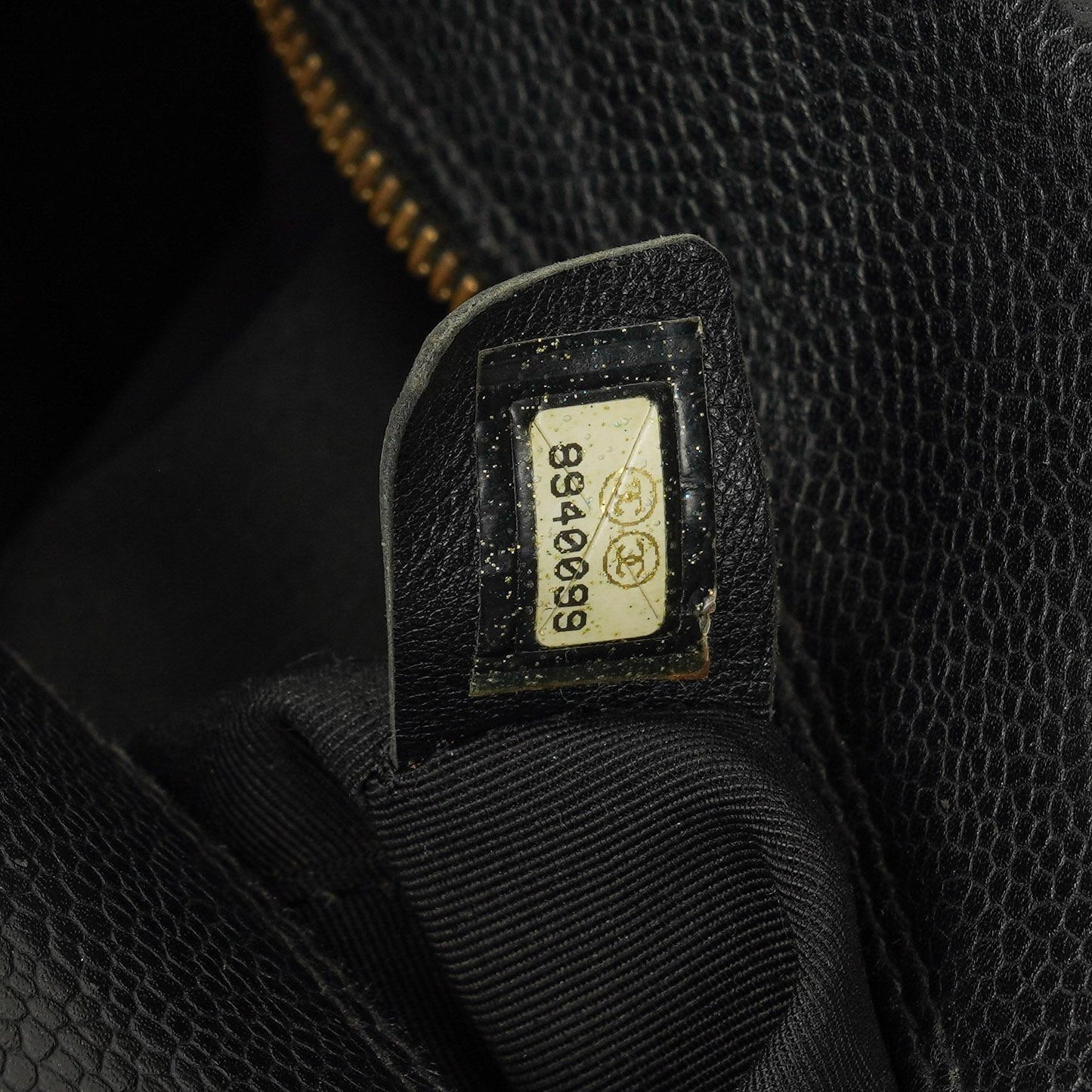 Chanel Black Caviar Boston Bag