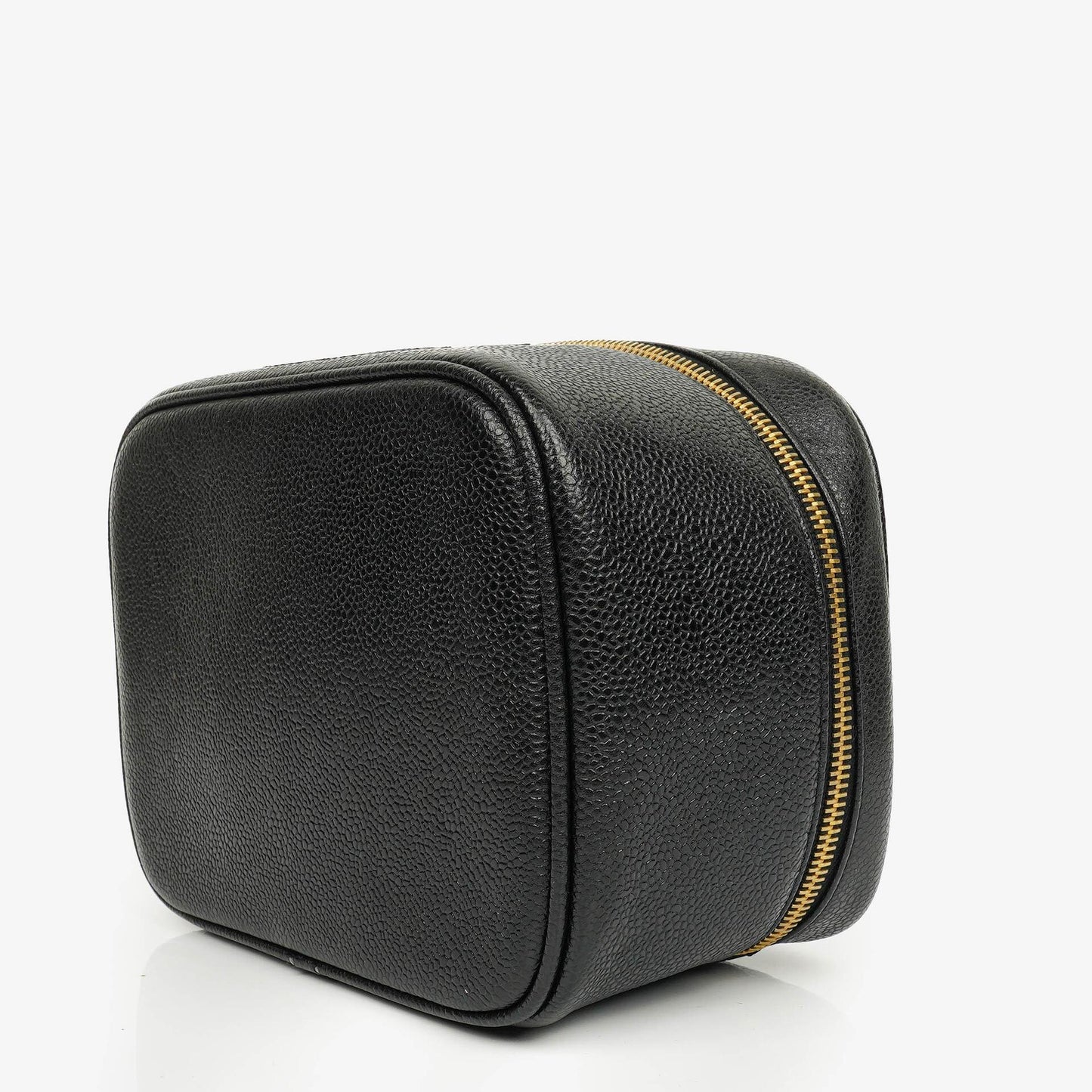 Chanel Black Caviar Leather Vanity Case