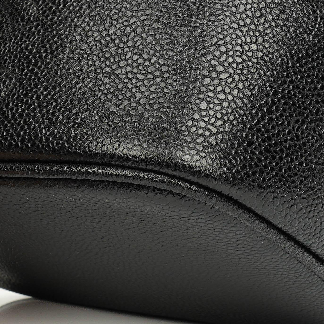 Chanel Black Caviar Leather Vanity Case