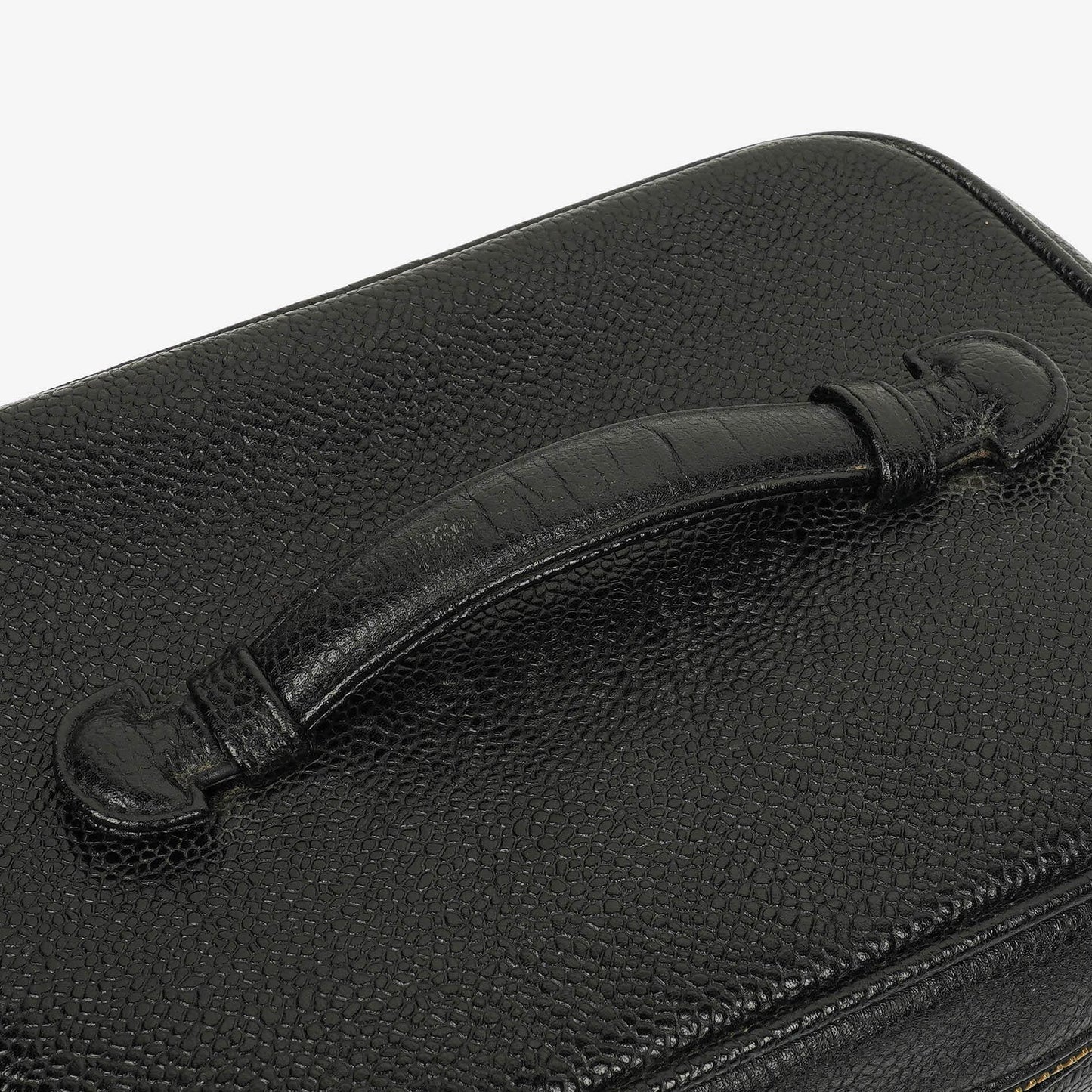 Chanel Black Caviar Leather Vanity Case