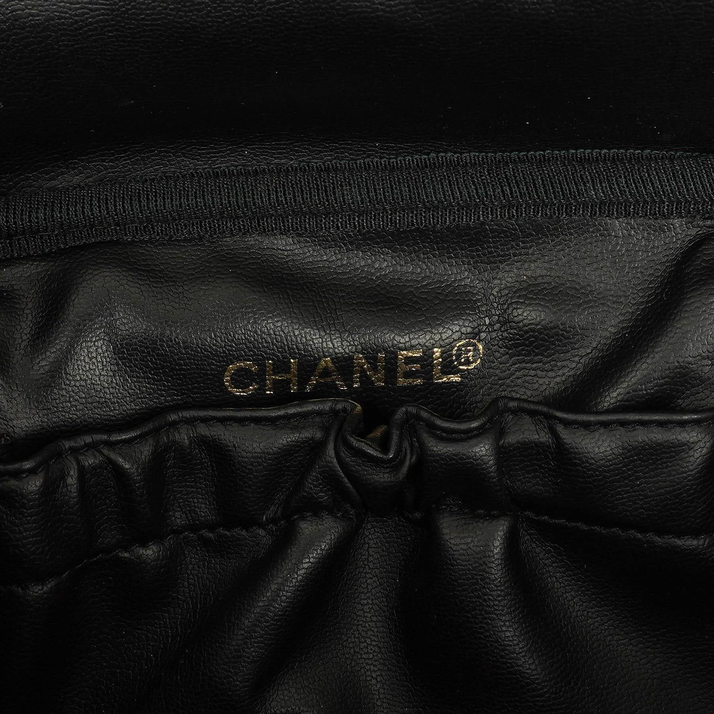 Chanel Black Caviar Leather Vanity Case