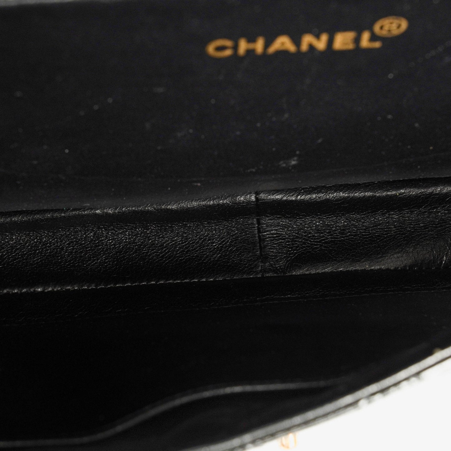 Chanel Black Double-Sided Flap Bag In Quilted Patent Leather