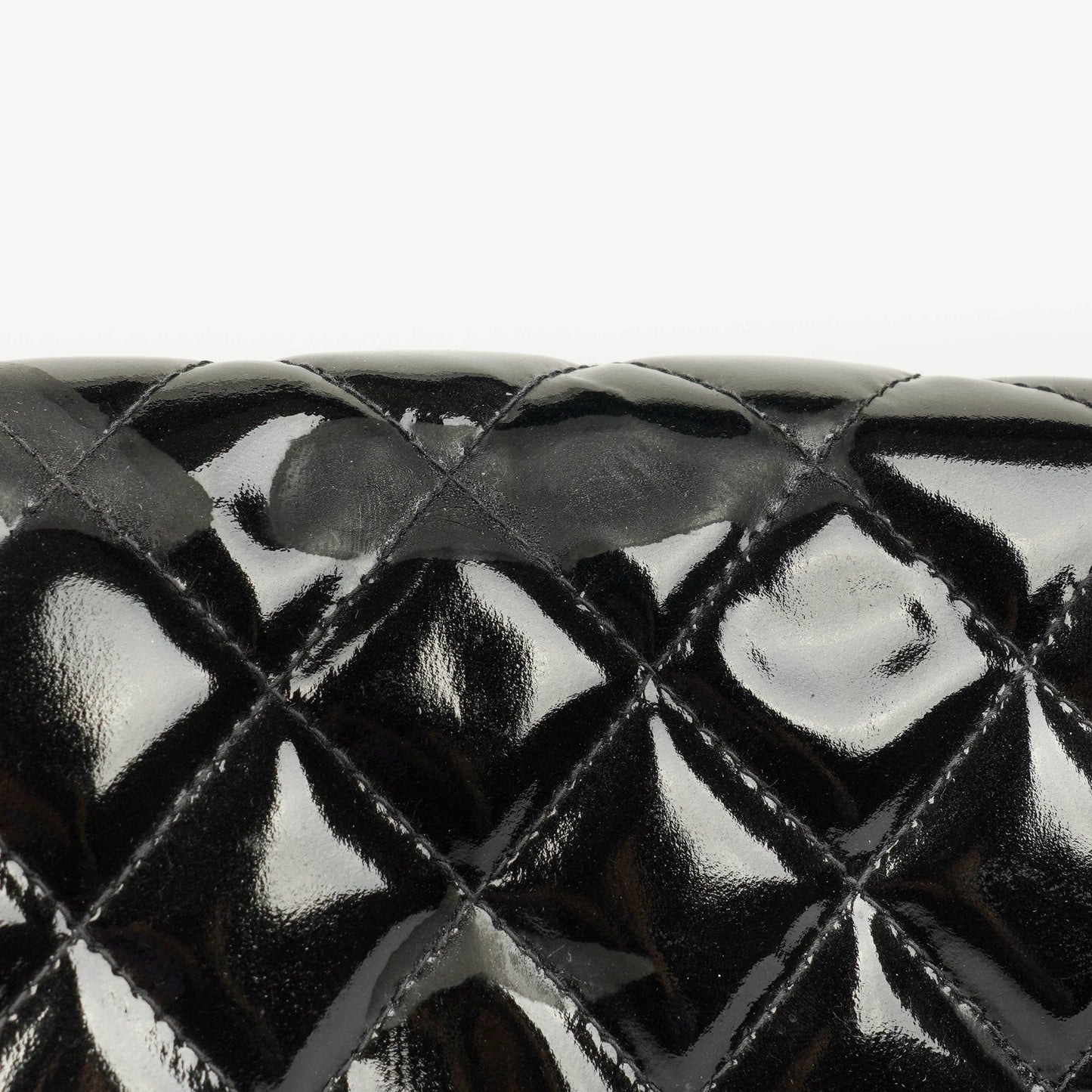 Chanel Black Double-Sided Flap Bag In Quilted Patent Leather