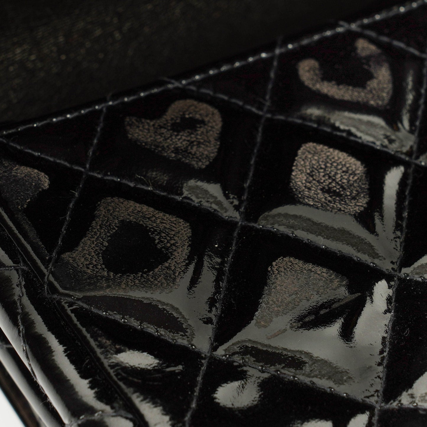 Chanel Black Double-Sided Flap Bag In Quilted Patent Leather