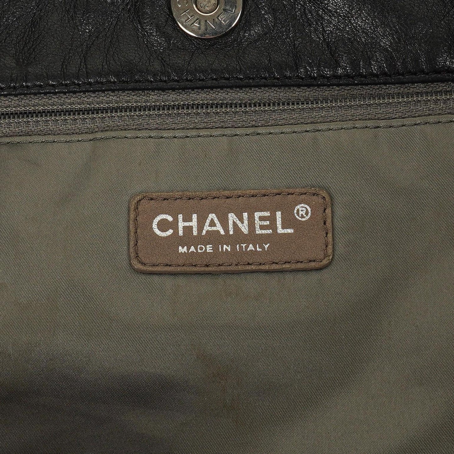 Chanel Black Leather Brooklyn Ligne Patchwork Large Cabas Tote Bag