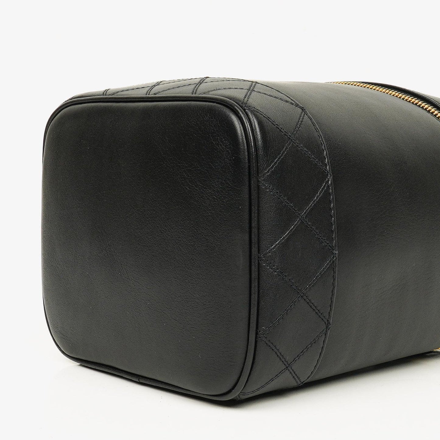 Chanel Black Leather Vanity Case