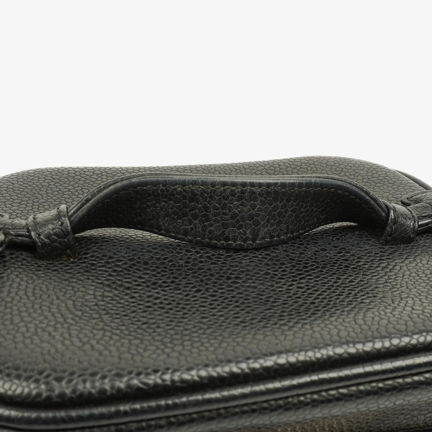 Chanel Black Quilted Caviar Leather Vanity Case