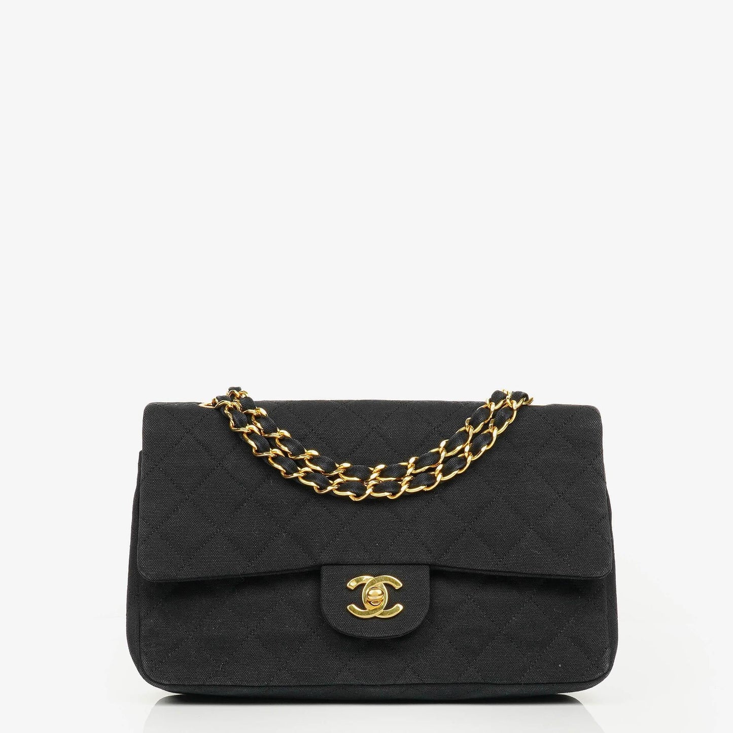 Chanel Black Quilted Double Flap Bag