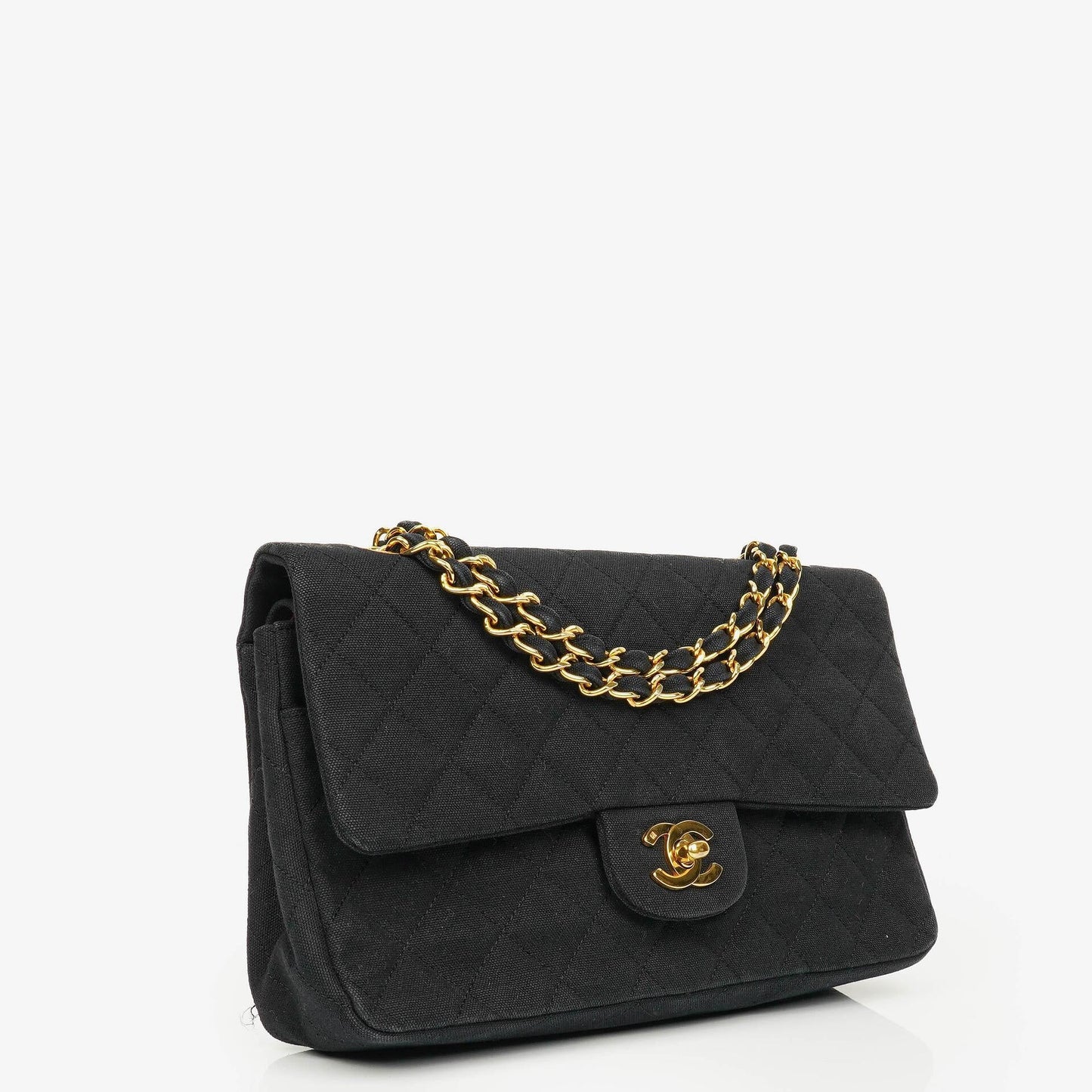 Chanel Black Quilted Double Flap Bag