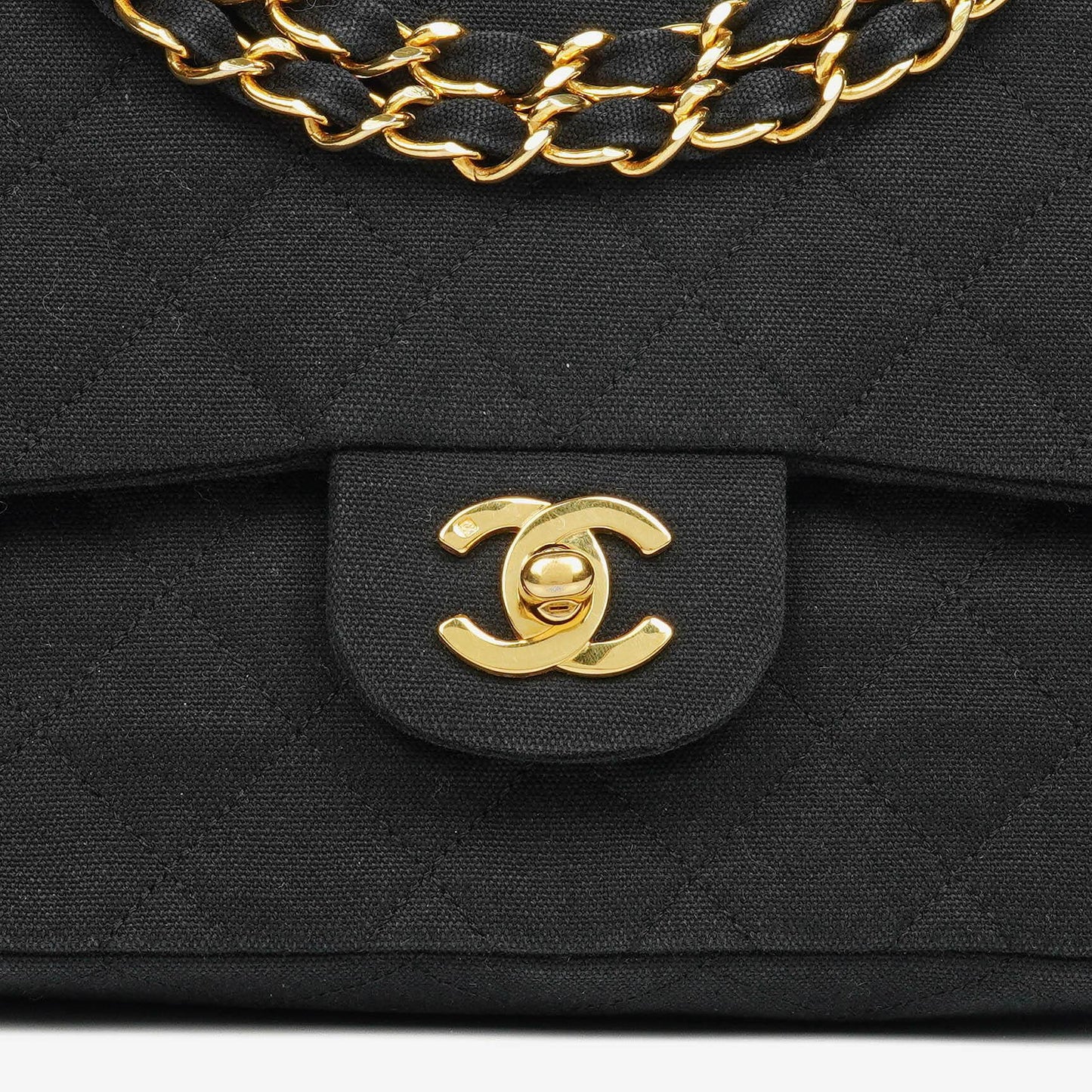 Chanel Black Quilted Double Flap Bag