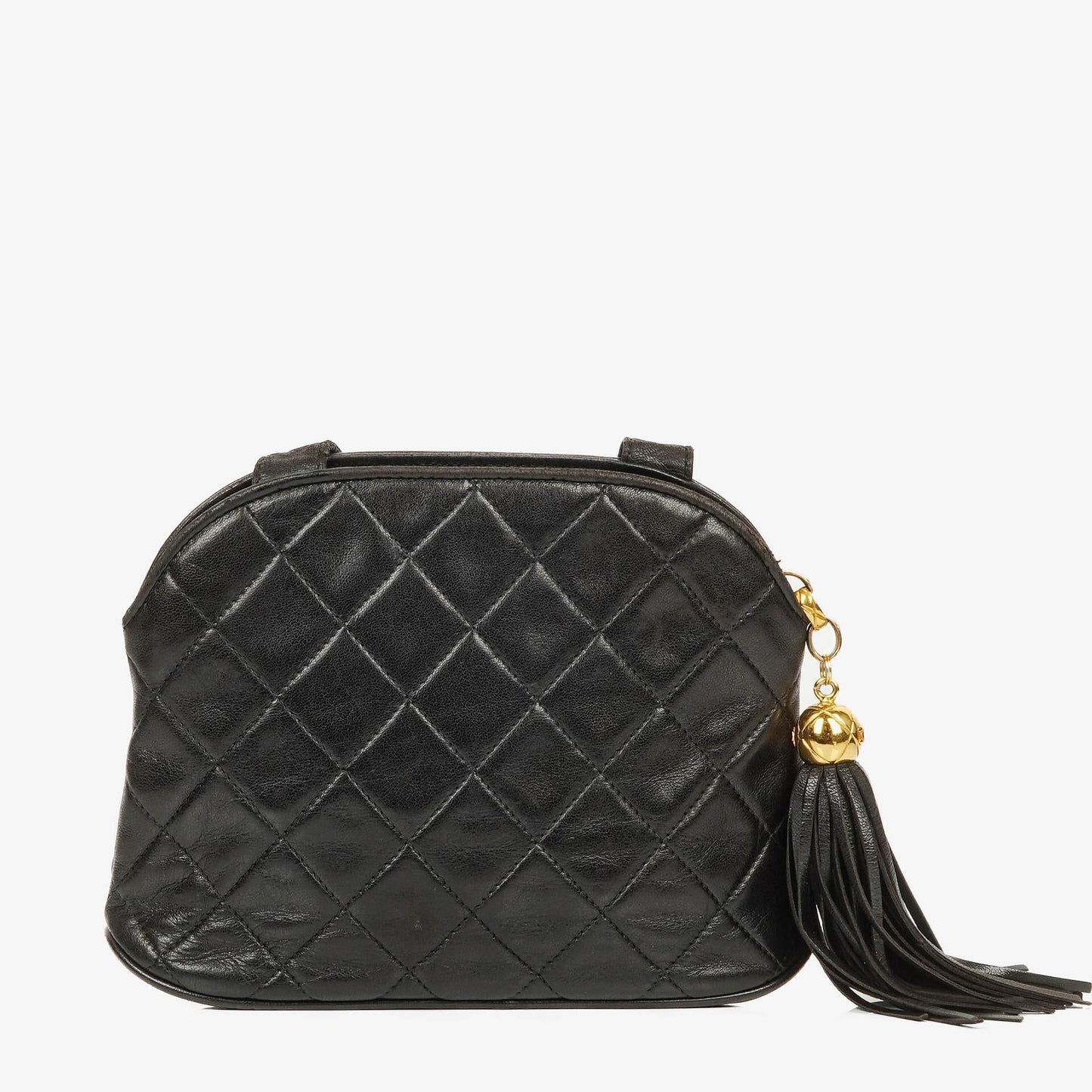 Chanel Black Quilted Lambskin Crossbody Bag