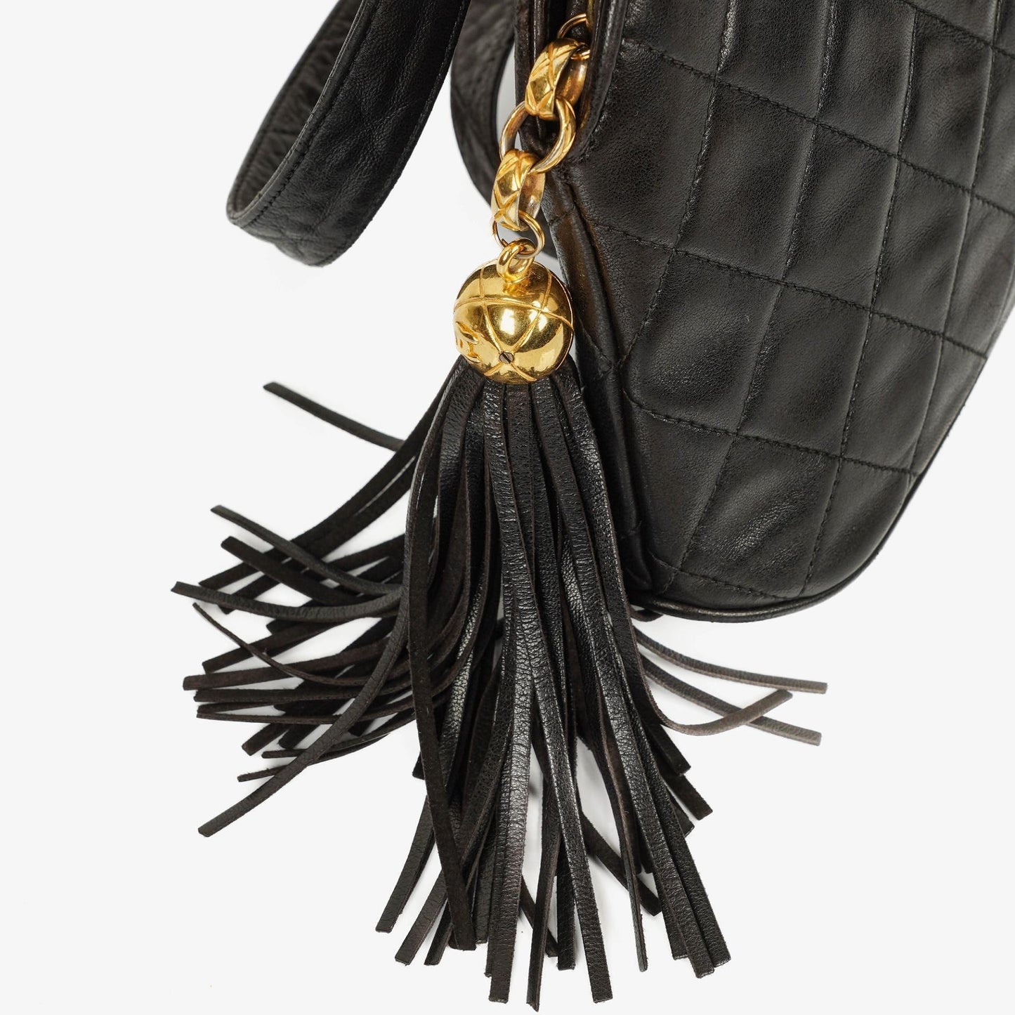 Chanel Black Quilted Lambskin Crossbody Bag