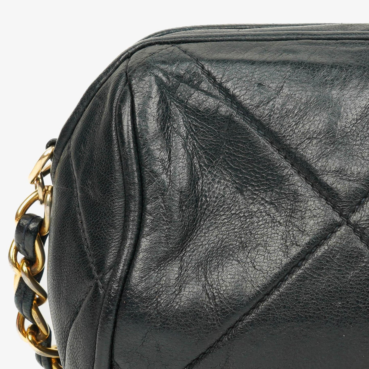 Chanel Black Quilted Lambskin Leather Mini Tassel Barrel Bag