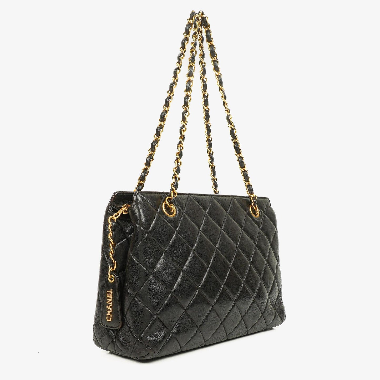 Chanel Black Quilted Lambskin Shoulder Bag