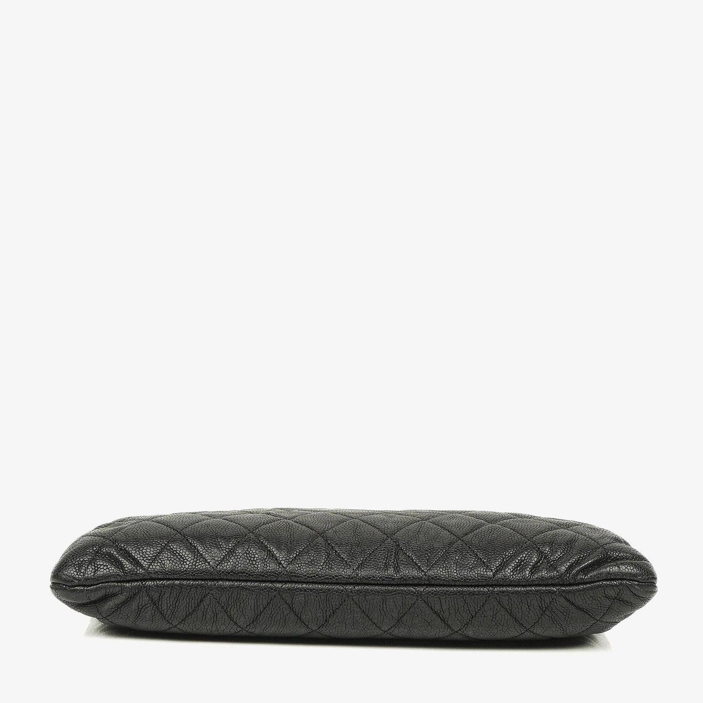 Chanel Black Quilted Leather Caviar Boy Medium Clutch