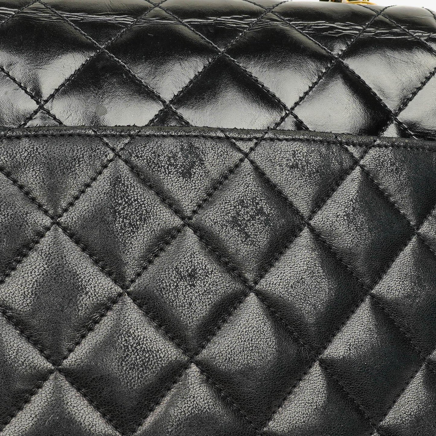 Chanel Black Quilted Leather Square Single Flap Bag