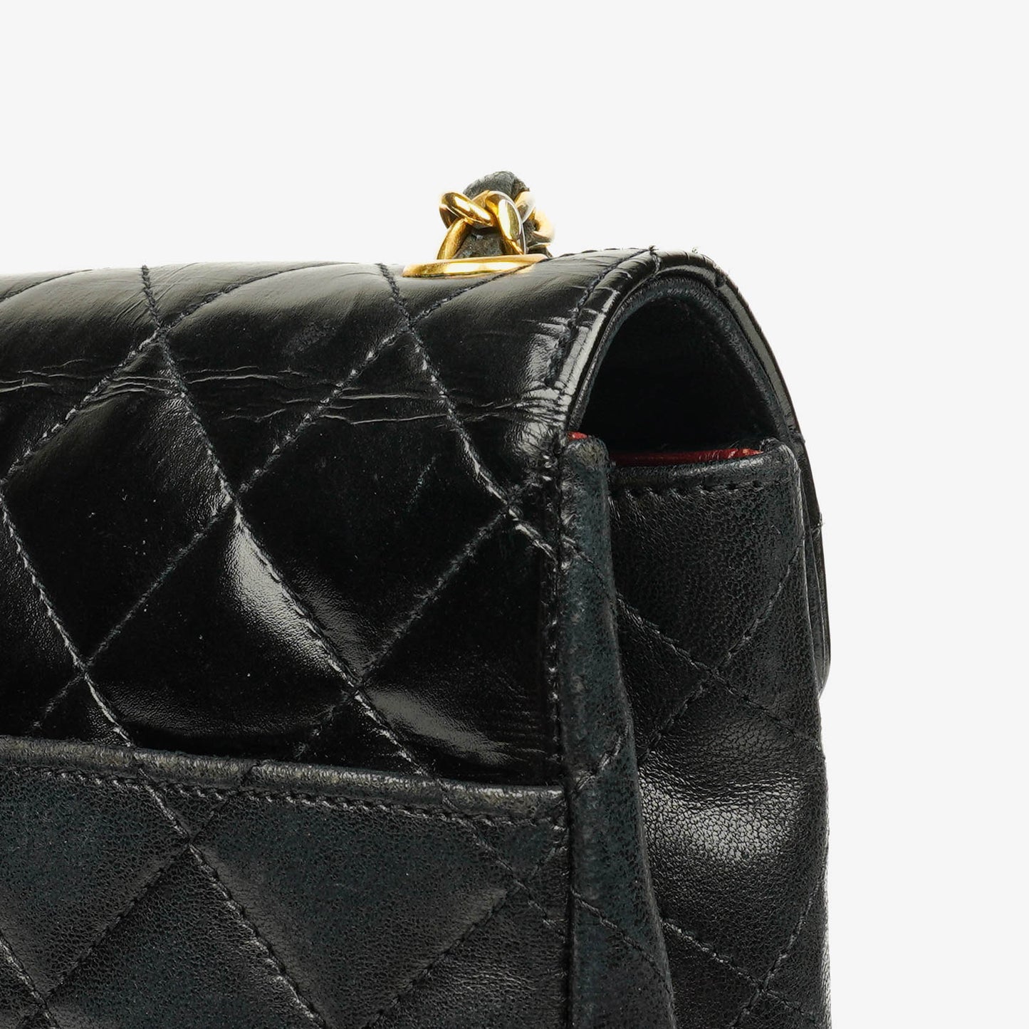 Chanel Black Quilted Leather Square Single Flap Bag