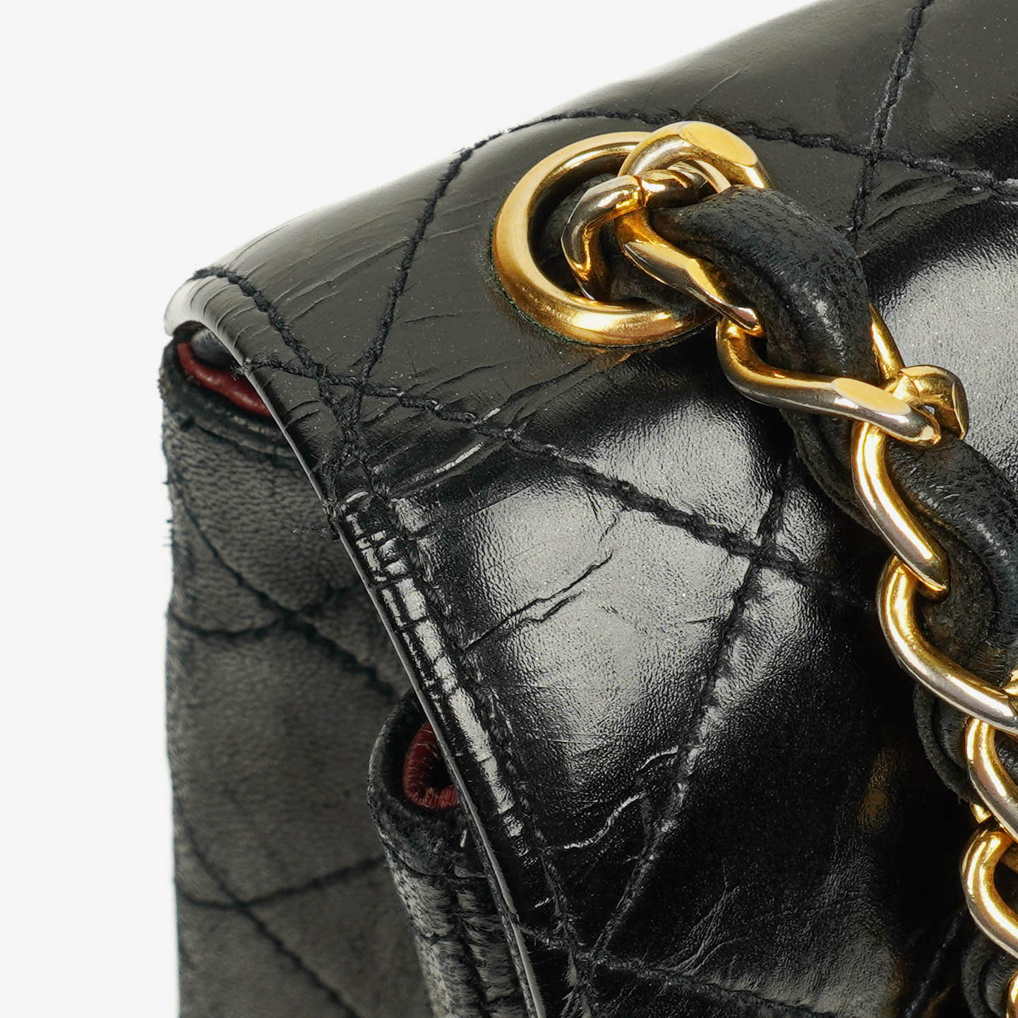 Chanel Black Quilted Leather Square Single Flap Bag