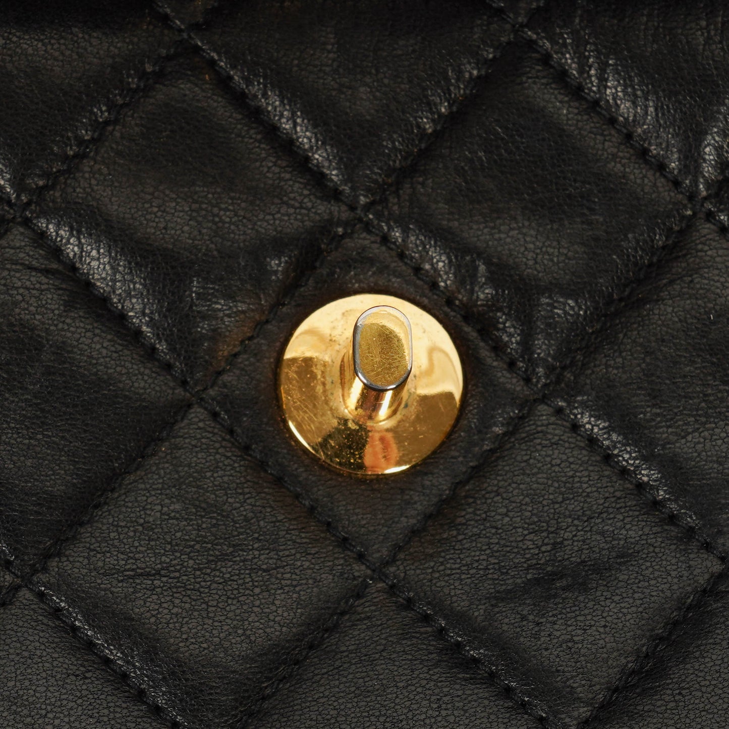 Chanel Black Quilted Leather Square Single Flap Bag