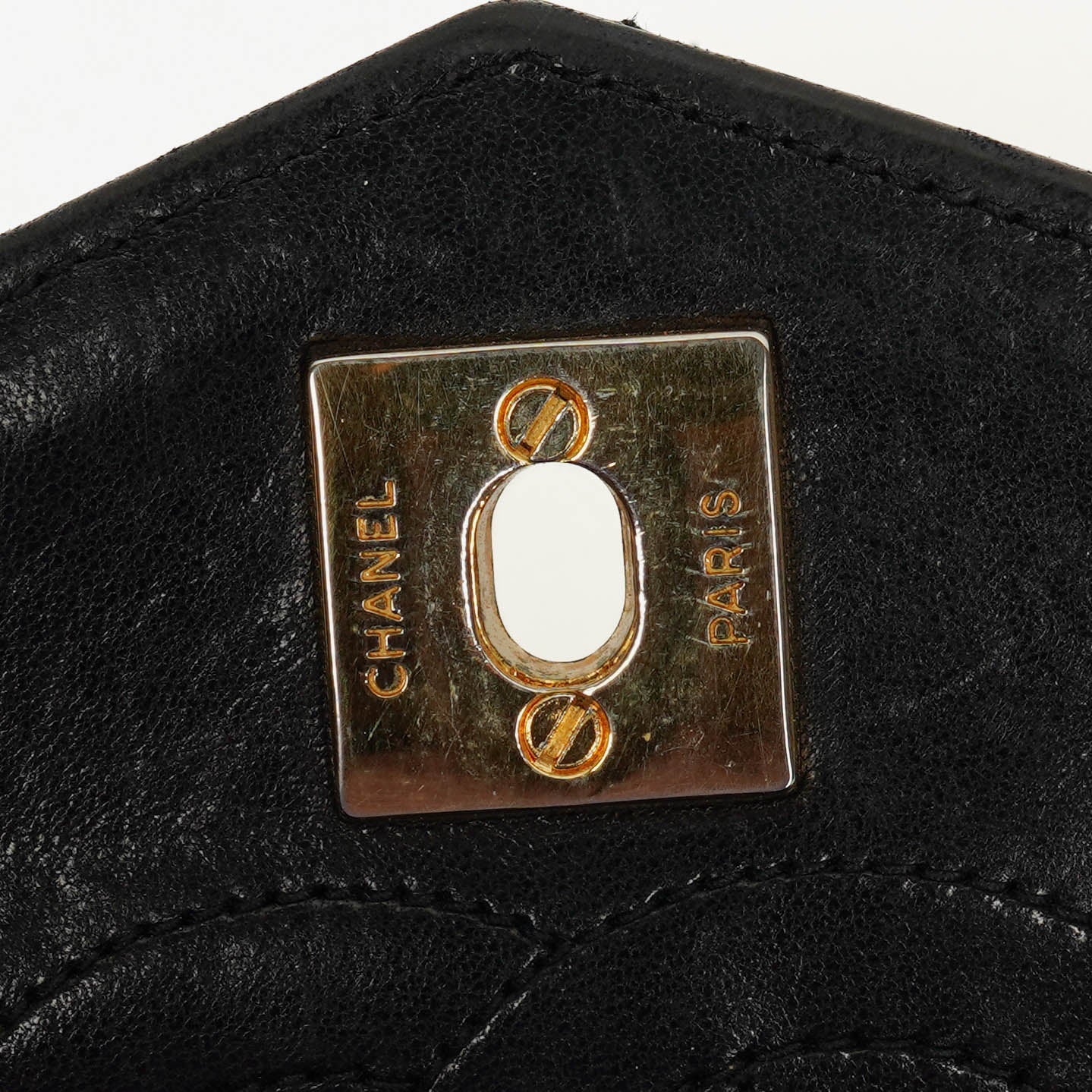 Chanel Black Quilted Leather Square Single Flap Bag
