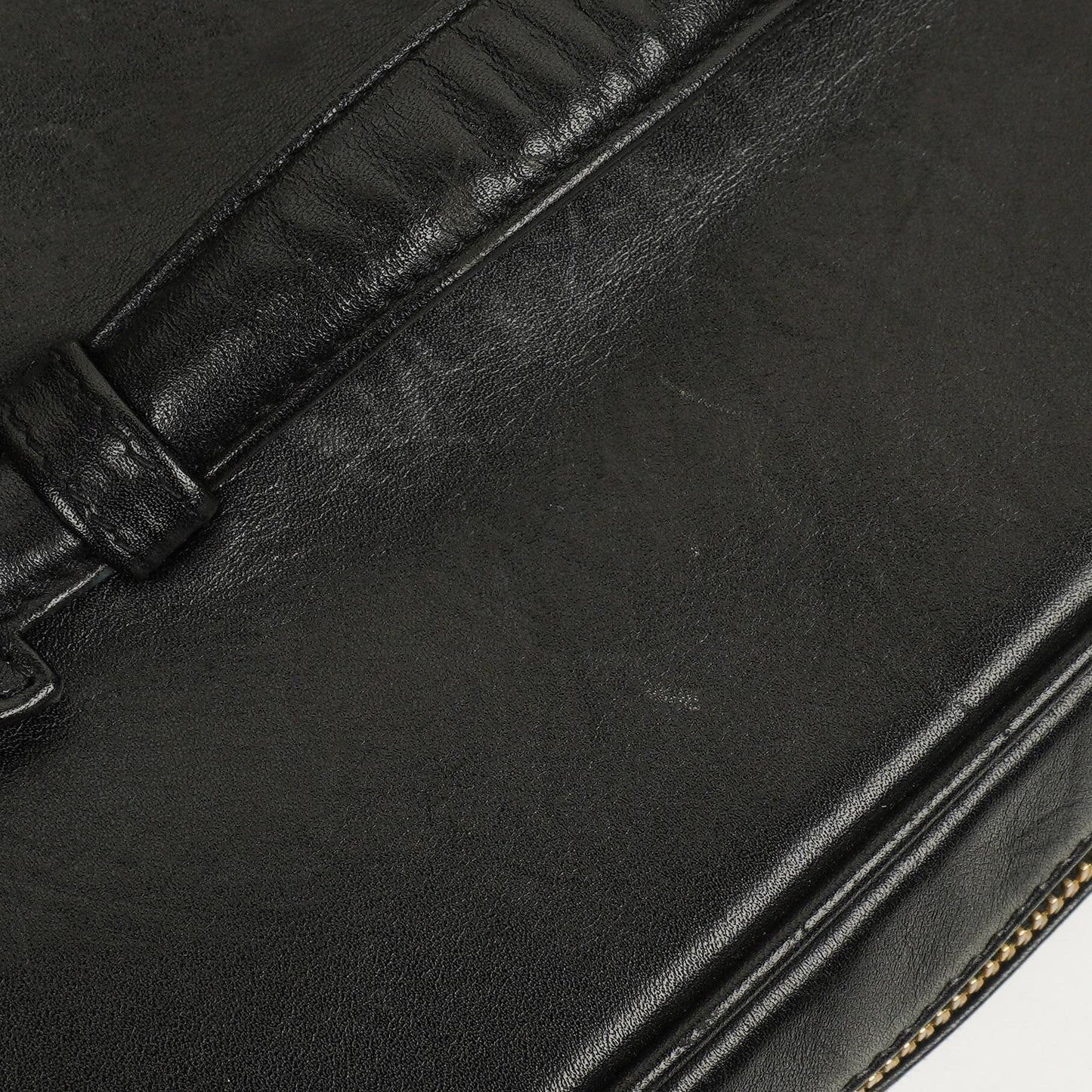 Chanel Black Quilted Leather Vanity Case