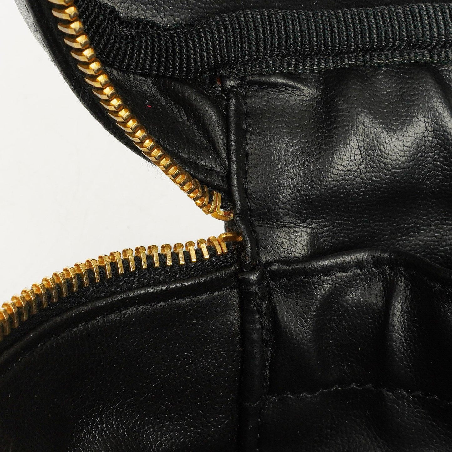 Chanel Black Quilted Leather Vanity Case